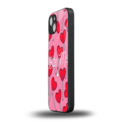 Bite Me iphone 14 plus mobile cover | shockproof glass phone case