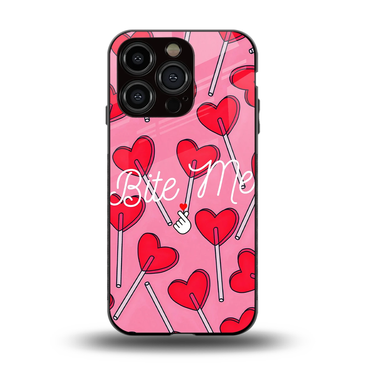Bite Me back phone cover | glass case for iphone 15 pro