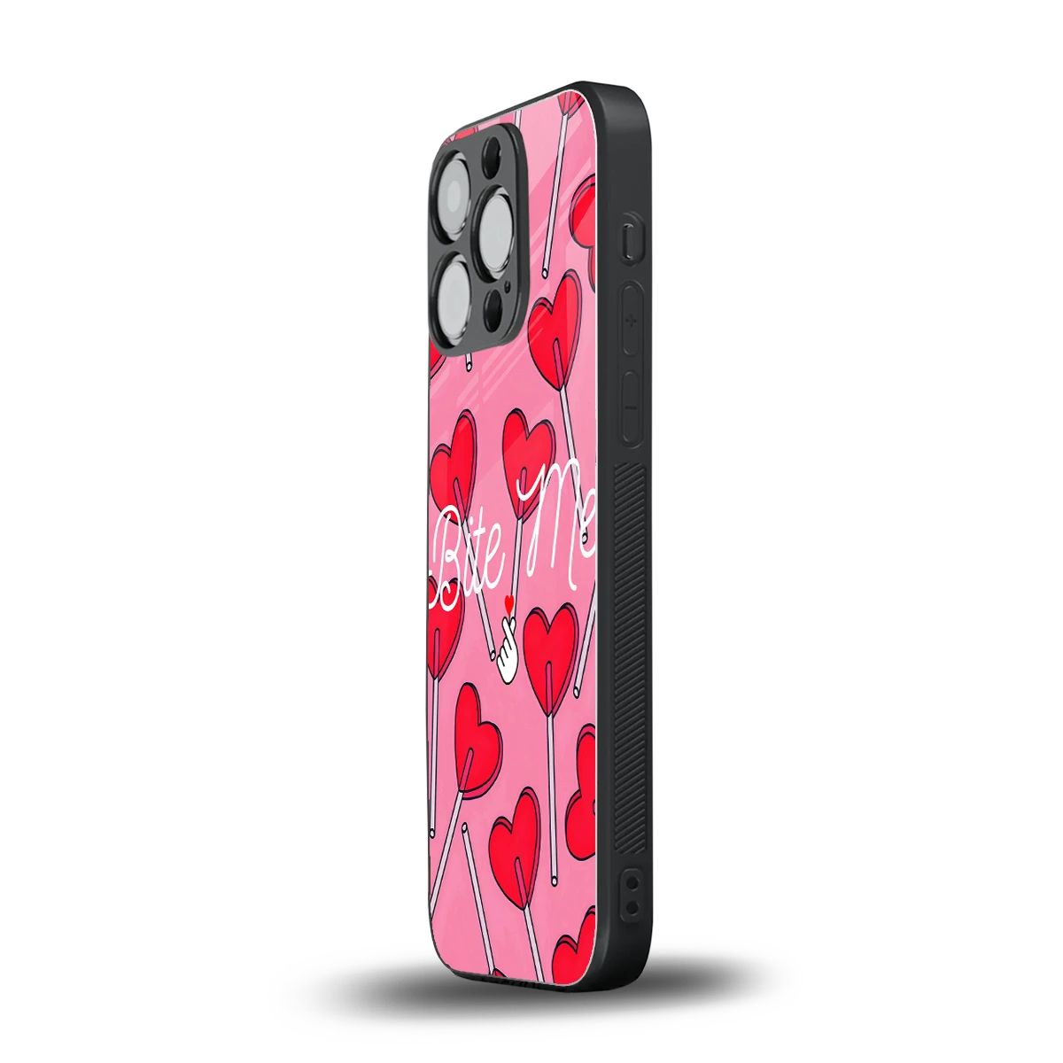 Bite Me iphone 15 pro mobile cover | shockproof glass phone case