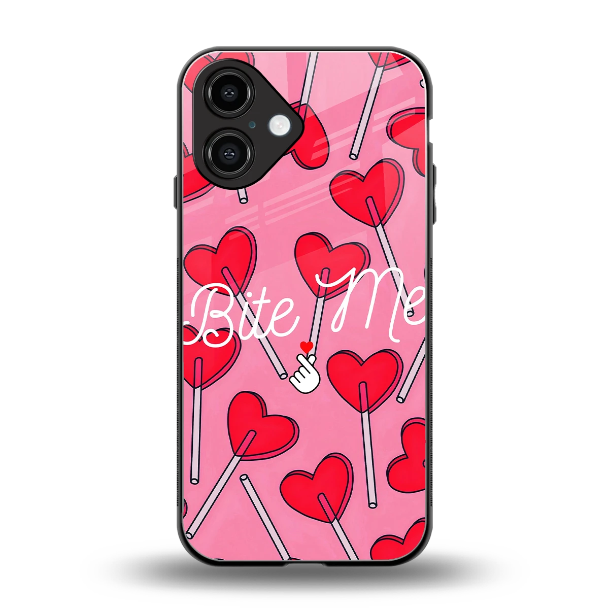 Bite Me back phone cover | glass case for iphone 16