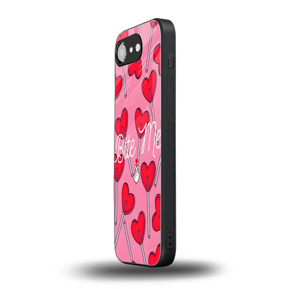 Bite Me iphone 16e mobile cover | shockproof glass phone case
