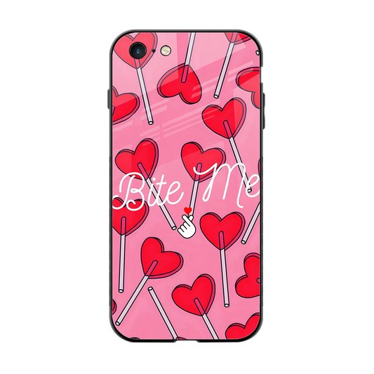 Bite Me back phone cover | glass case for iphone 6