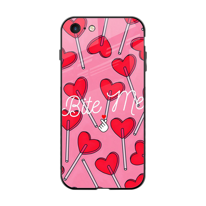 Bite Me back phone cover | glass case for iphone 7