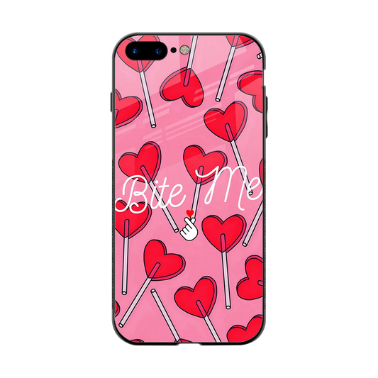 Bite Me back phone cover | glass case for iphone 8 plus