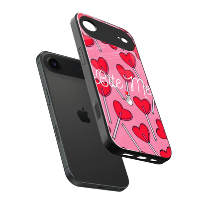 Bite Me sleek iphone air cover with tempered glass back and TPU edges