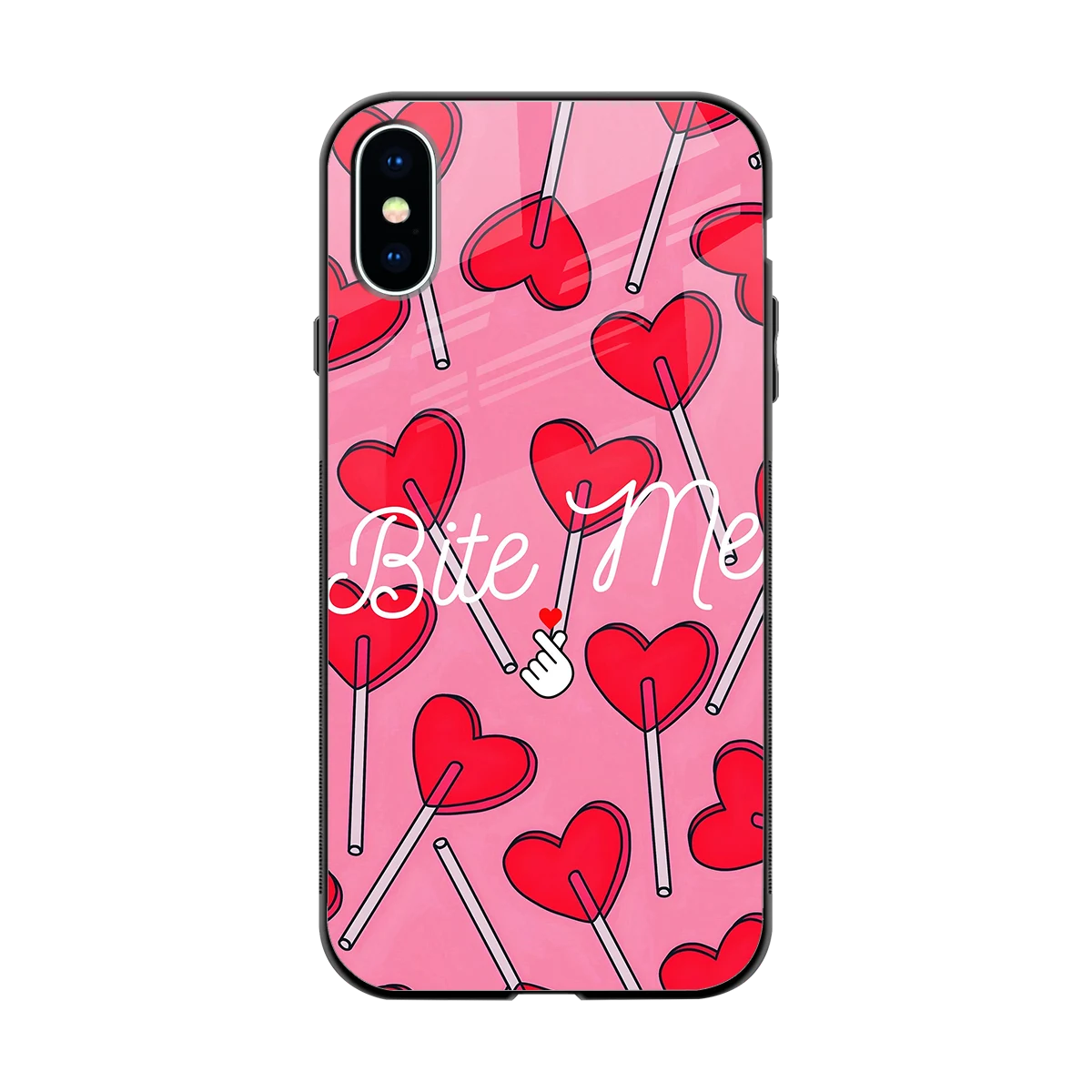 Bite Me back phone cover | glass case for iphone xs