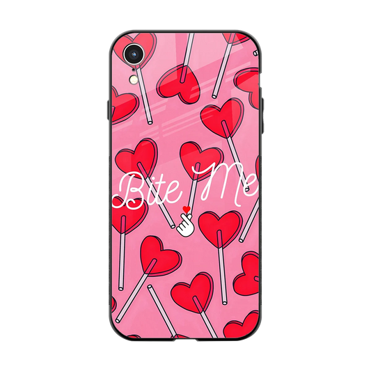 Bite Me back phone cover | glass case for iphone xr