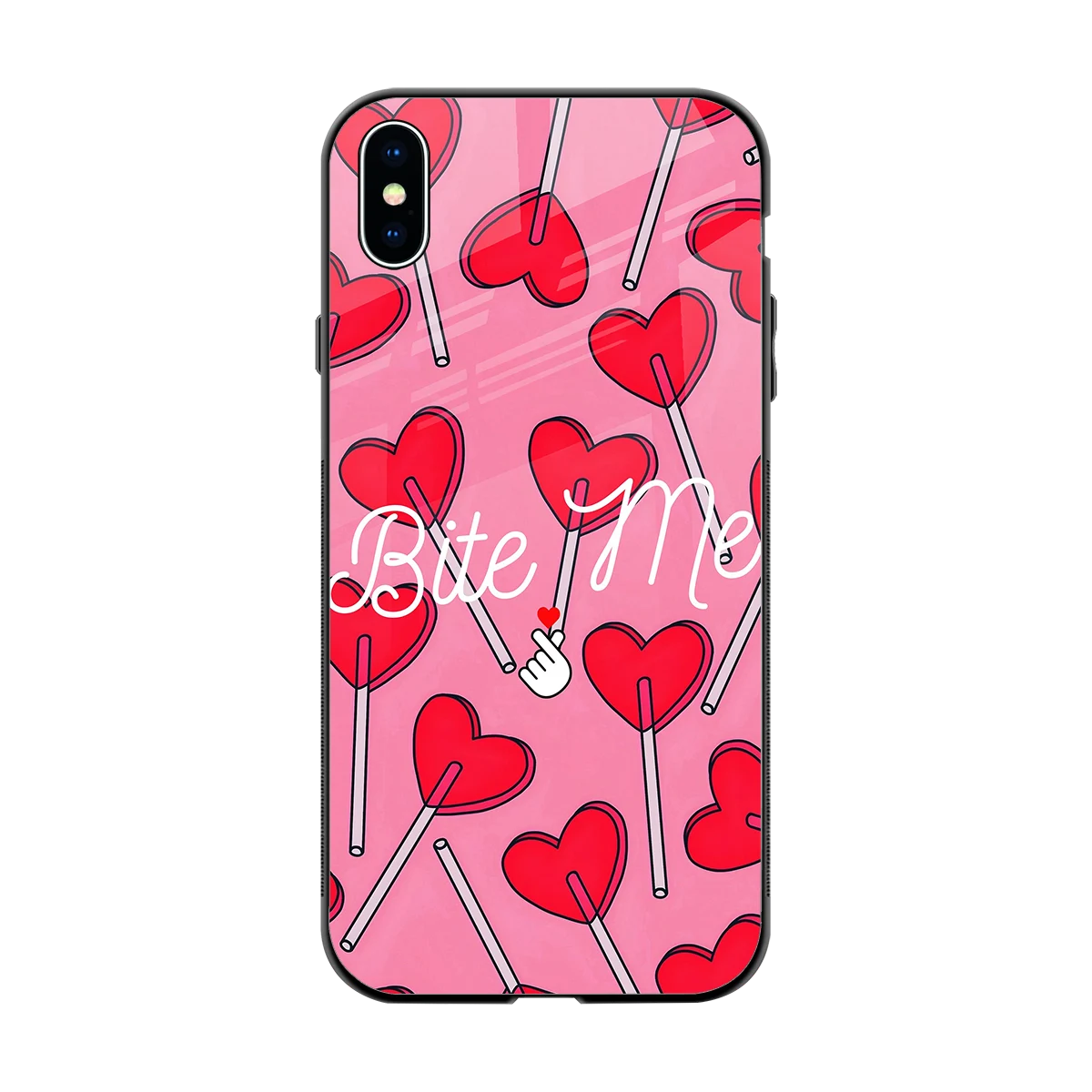 Bite Me back phone cover | glass case for iphone xs max