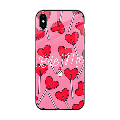 Bite Me back phone cover | glass case for iphone xs max