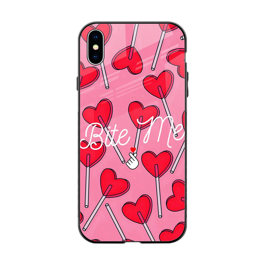 Bite Me back phone cover | glass case for iphone xs max