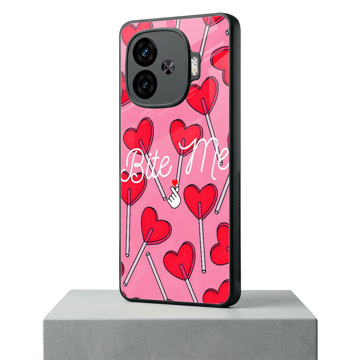 Bite Me iqoo neo 10r 5g mobile cover | shockproof glass phone case