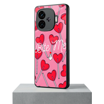 Bite Me iqoo neo 10r 5g mobile cover | shockproof glass phone case