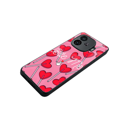Bite Me stylish phone case for iqoo neo 10r 5g | glossy glass and slim fit