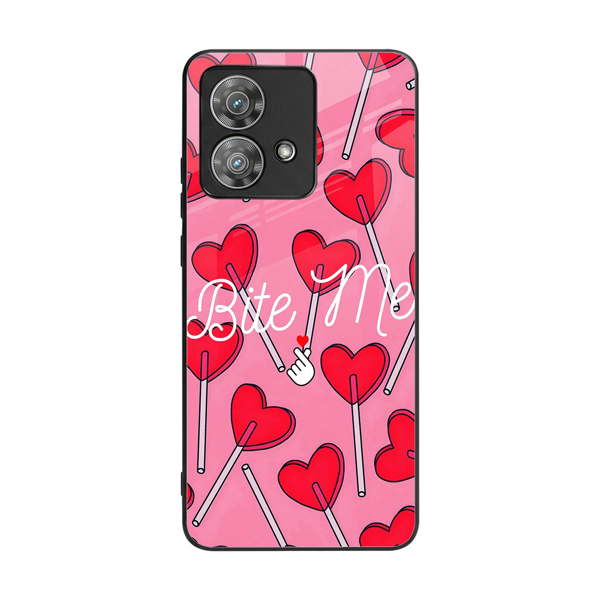 Bite Me back phone cover | glass case for motorola edge 40 neo 5g