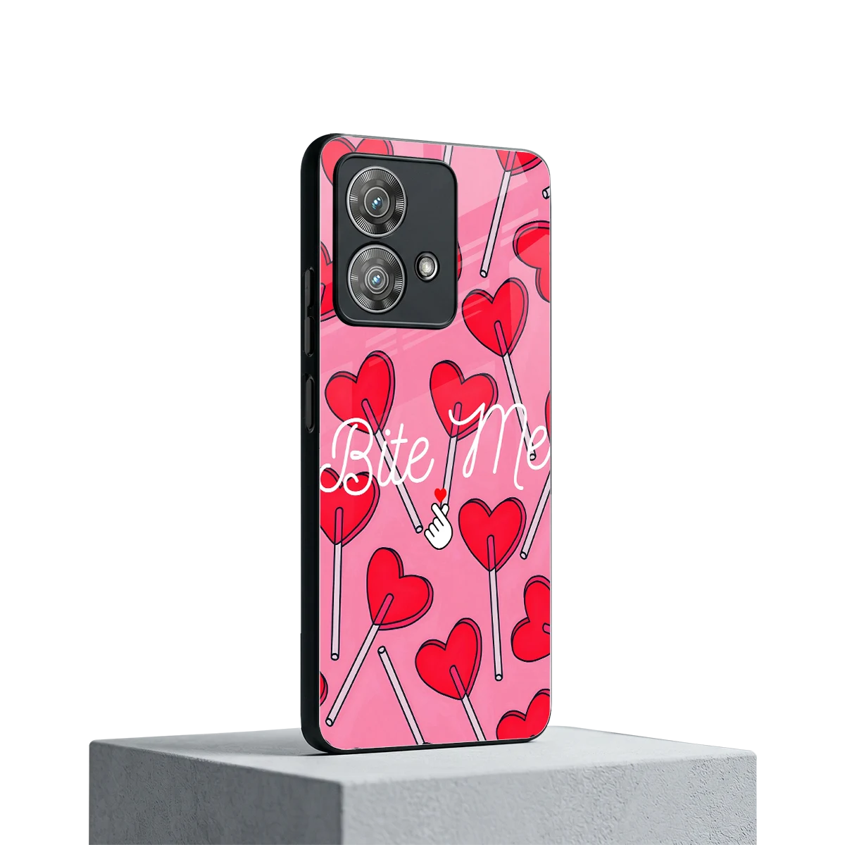 Bite Me motorola edge 40 neo 5g mobile cover | shockproof glass phone case