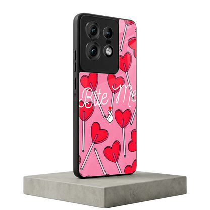 Bite Me motorola edge 50 pro mobile cover | shockproof glass phone case