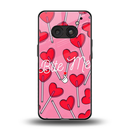 Bite Me back phone cover | glass case for nothing phone 2a