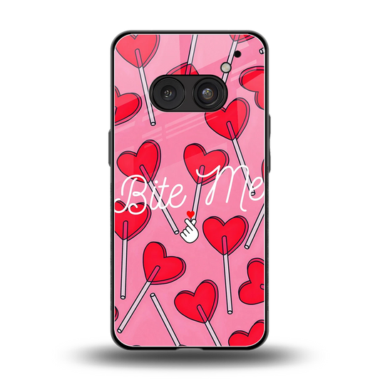 Bite Me back phone cover | glass case for nothing phone 2a