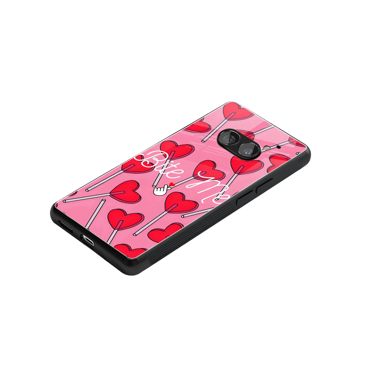 Bite Me stylish phone case for nothing phone 2a | glossy glass and slim fit