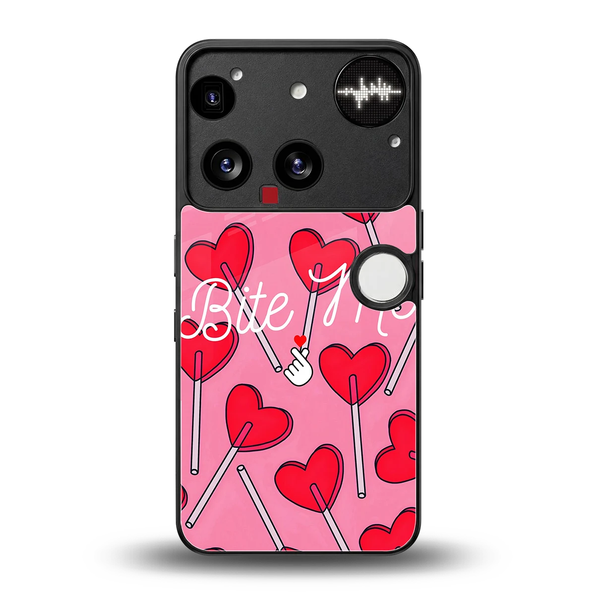 Bite Me back phone cover | glass case for nothing phone 3