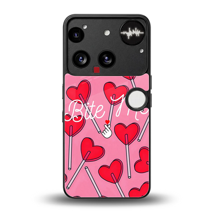 Bite Me back phone cover | glass case for nothing phone 3