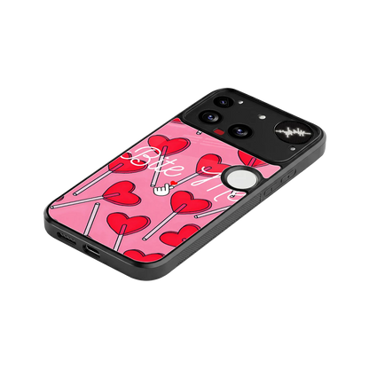 Bite Me stylish phone case for nothing phone 3 | glossy glass and slim fit