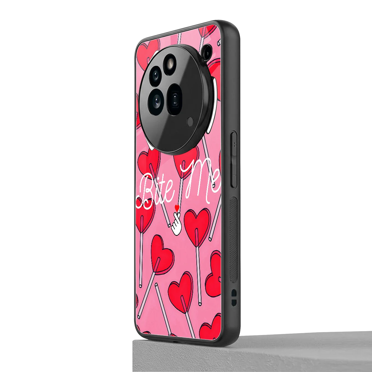 Bite Me nothing phone 3a pro mobile cover | shockproof glass phone case