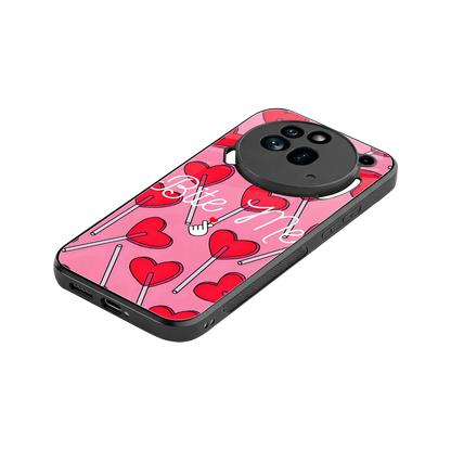 Bite Me stylish phone case for nothing phone 3a pro | glossy glass and slim fit