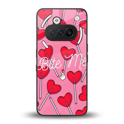 Bite Me back phone cover | glass case for nothing phone 3a