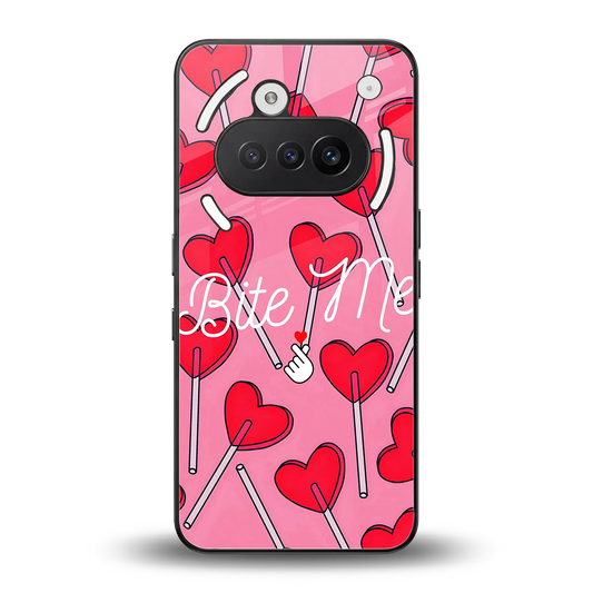 Bite Me back phone cover | glass case for nothing phone 3a