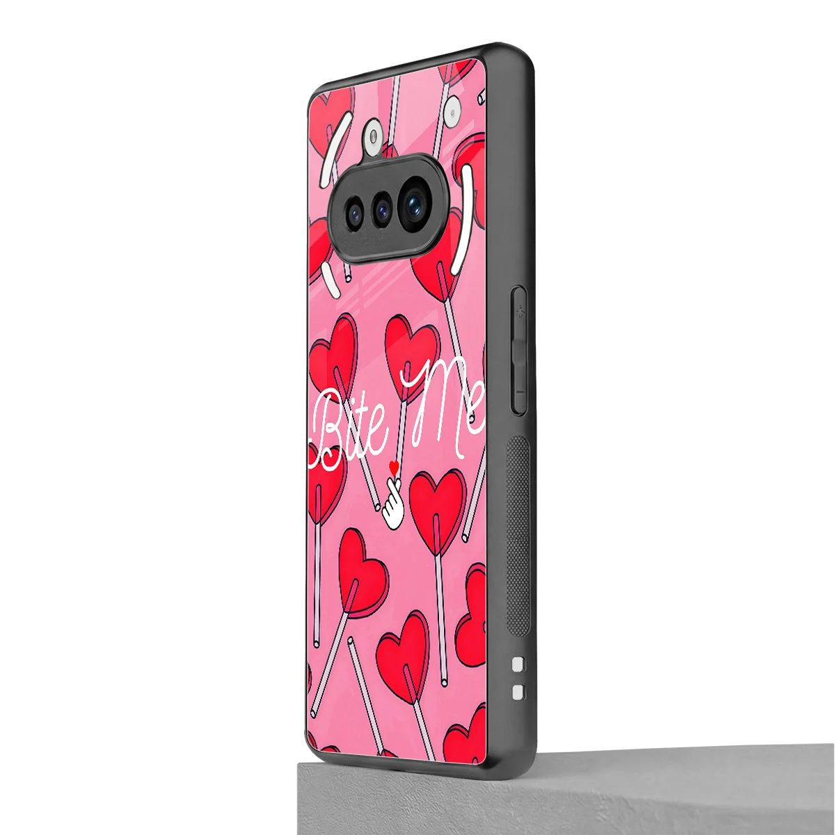 Bite Me nothing phone 3a mobile cover | shockproof glass phone case