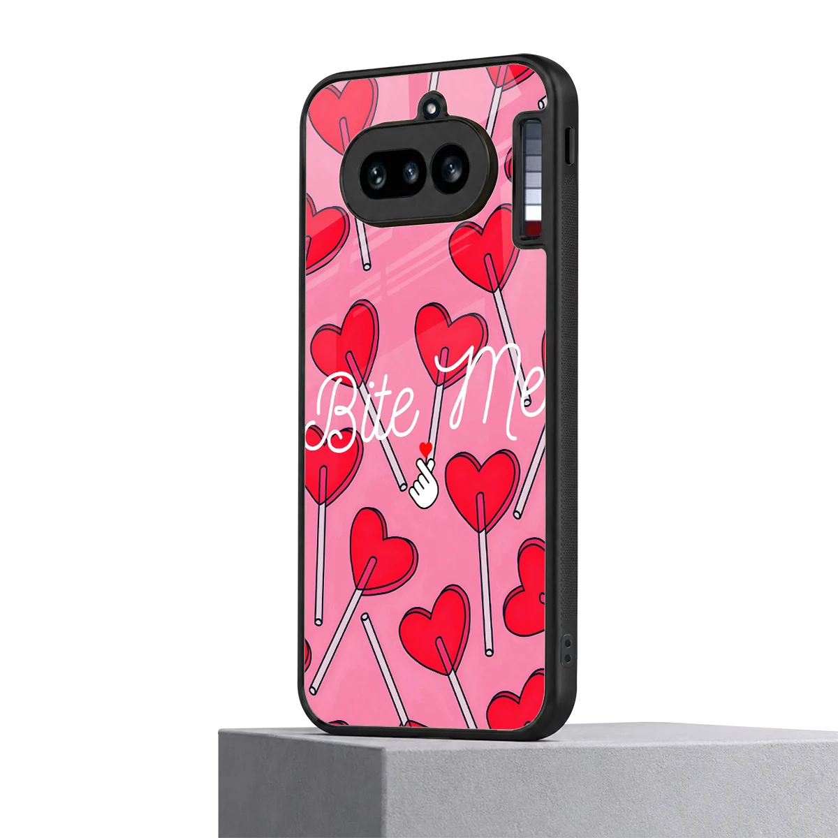Bite Me nothing phone 4a mobile cover | shockproof glass phone case