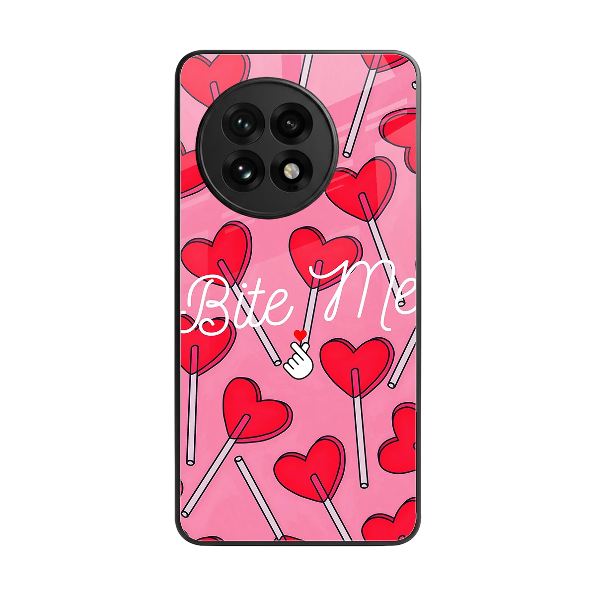 Bite Me back phone cover | glass case for oneplus 13r