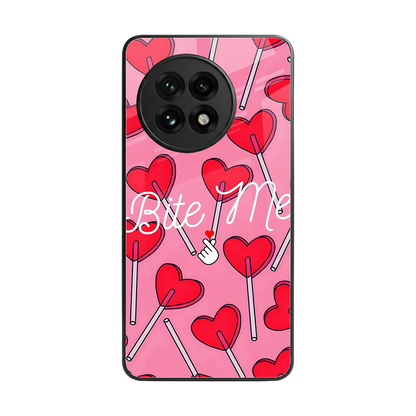 Bite Me back phone cover | glass case for oneplus 13r