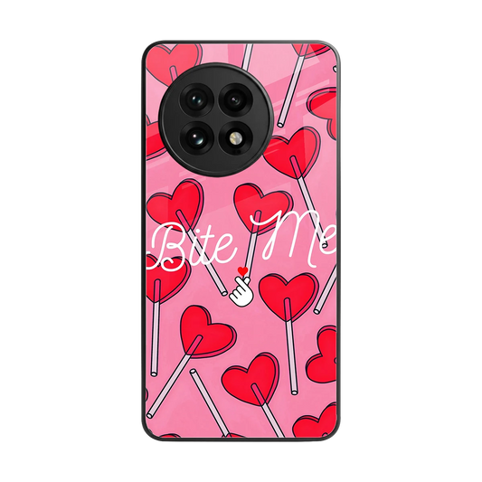 Bite Me back phone cover | glass case for oneplus 13r
