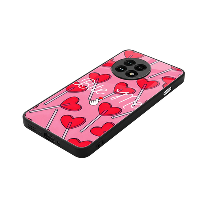 Bite Me stylish phone case for oneplus 13r | glossy glass and slim fit