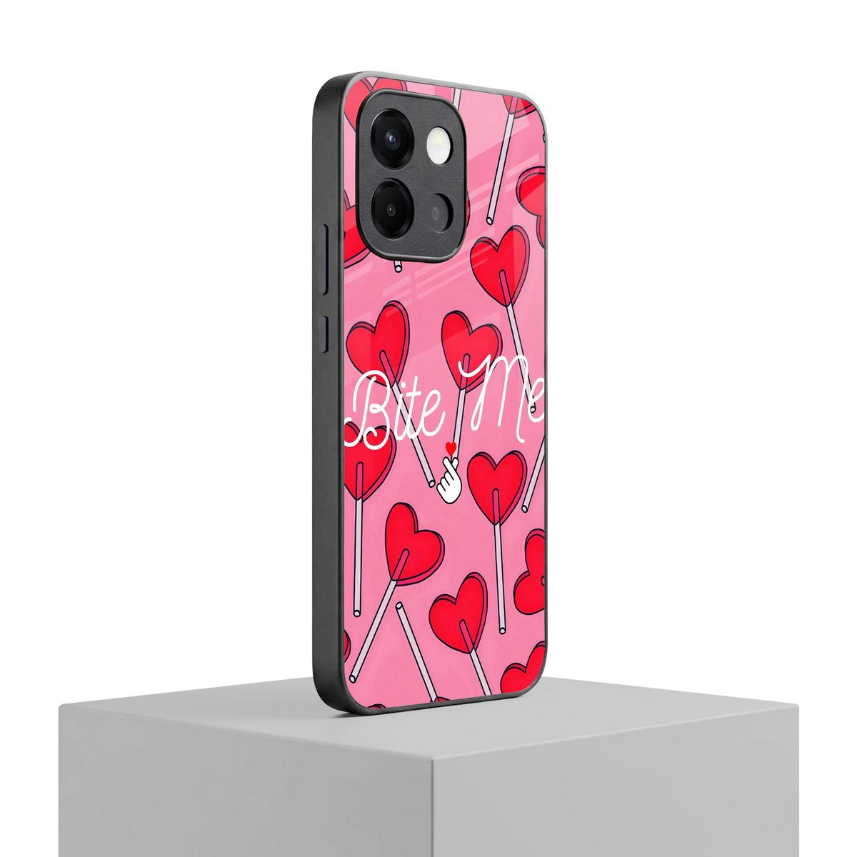 Bite Me oneplus 13s mobile cover | shockproof glass phone case