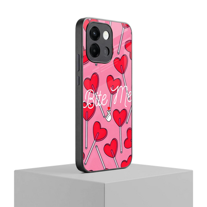 Bite Me oneplus 13s mobile cover | shockproof glass phone case