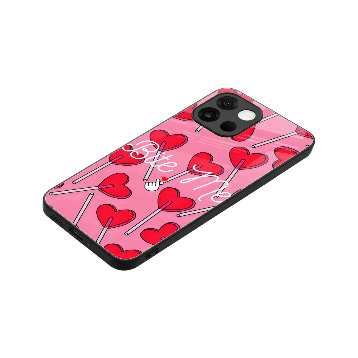 Bite Me stylish phone case for oneplus 13s | glossy glass and slim fit