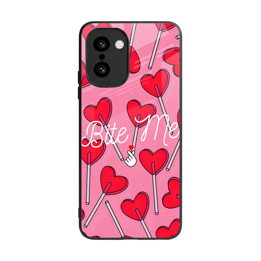 Bite Me back phone cover | glass case for oneplus 15r