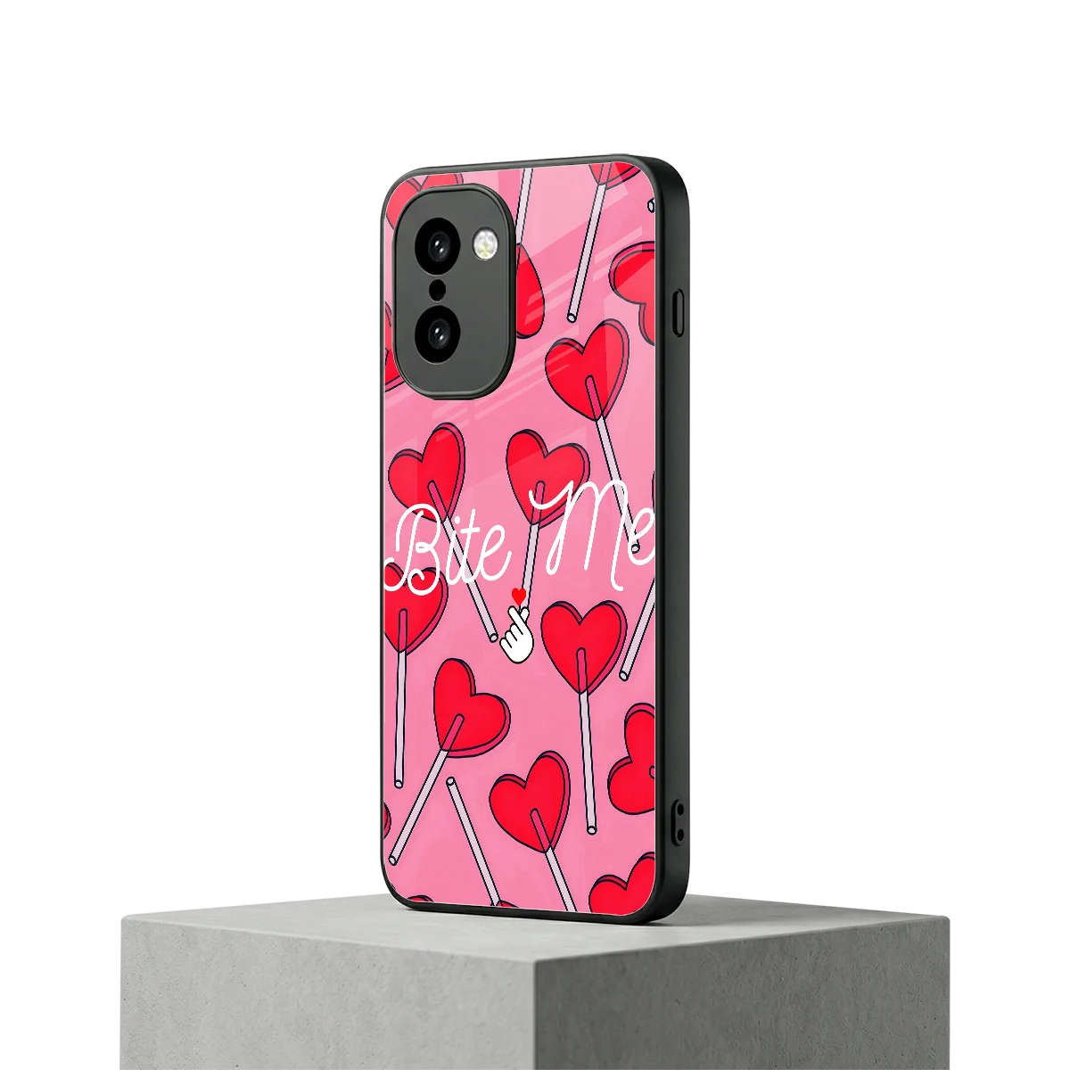 Bite Me oneplus 15r mobile cover | shockproof glass phone case