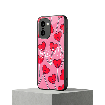 Bite Me oneplus 15r mobile cover | shockproof glass phone case