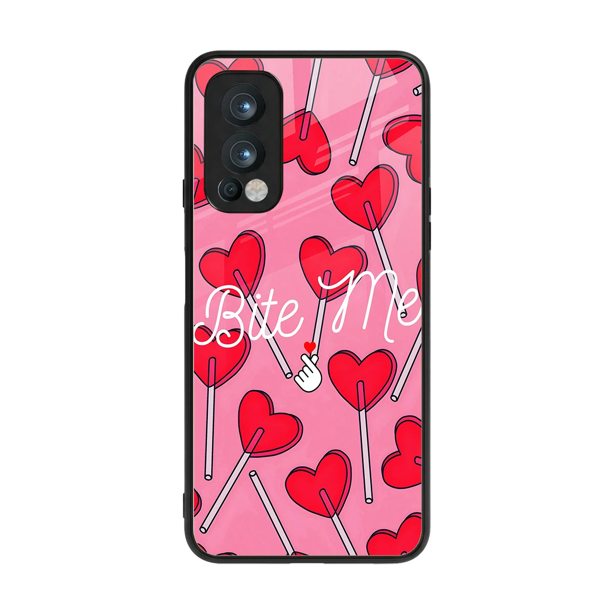 Bite Me back phone cover | glass case for oneplus nord 2