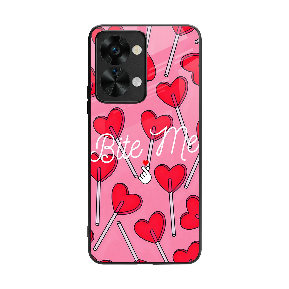 Bite Me back phone cover | glass case for oneplus nord 2t