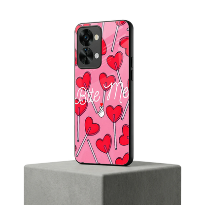 Bite Me oneplus nord 2t mobile cover | shockproof glass phone case