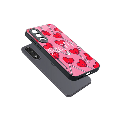 Bite Me sleek oneplus nord 5 cover with tempered glass back and TPU edges