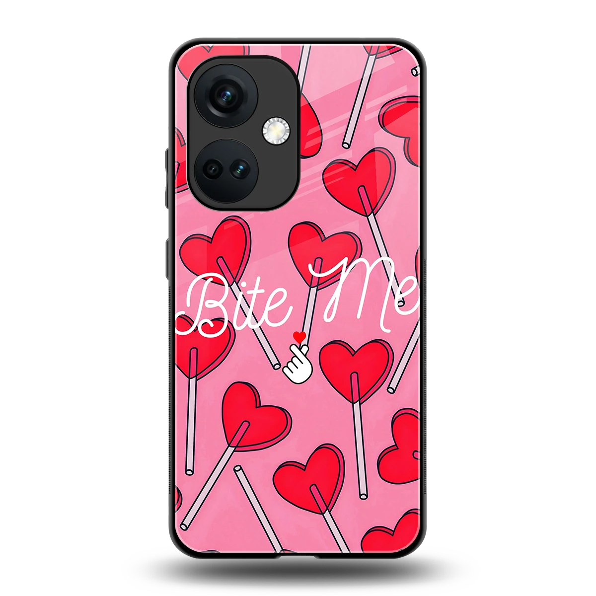 Bite Me back phone cover | glass case for oneplus nord ce 3