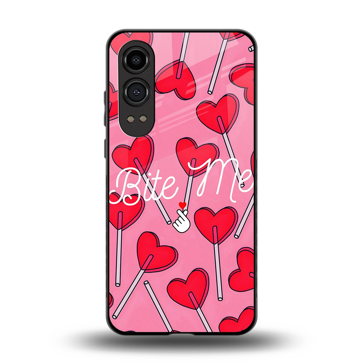 Bite Me back phone cover | glass case for oneplus nord ce 4 lite