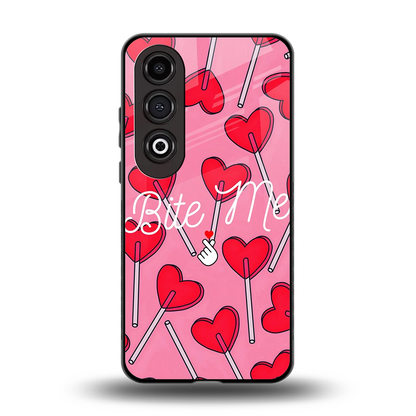 Bite Me back phone cover | glass case for oneplus nord ce 4