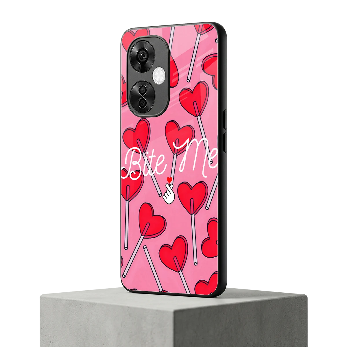 Bite Me oneplus nord ce 3 lite mobile cover | shockproof glass phone case